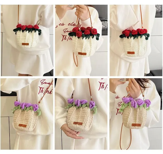 Jen's Rose Bouquet Hand Bag