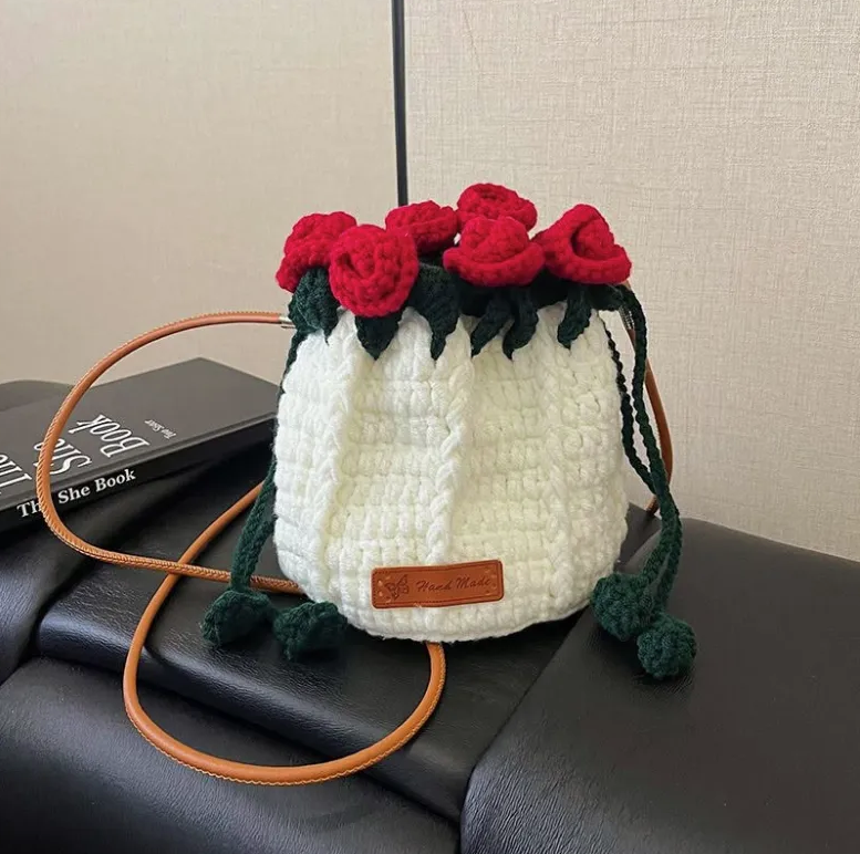 Jen's Rose Bouquet Hand Bag