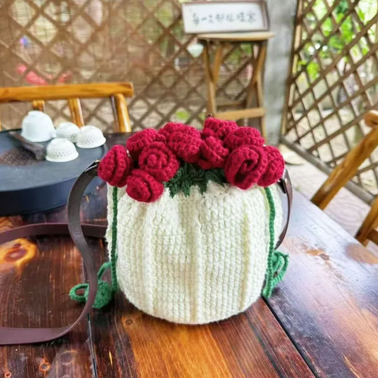 Jen's Rose Bouquet Hand Bag